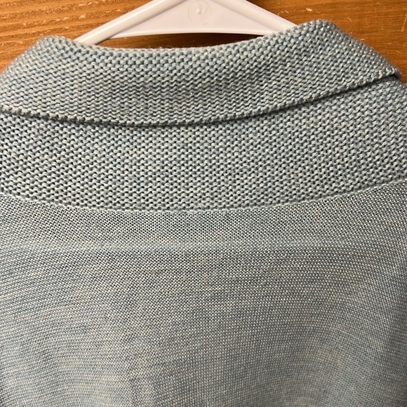 Eileen Fisher  100% ‎ Merino Wool Open Knit Cardigan Womens Sweater Lg sea foam - Picture 8 of 8